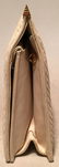Judith Leiber Vintage Cream Pinched Leather Clutch - 2