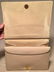Judith Leiber Vintage Cream Pinched Leather Clutch - 5