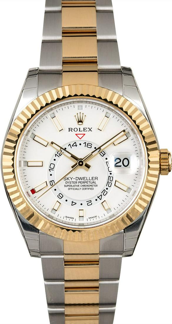 Rolex Model # 326933 Rolex Skydweller SS/YG: Rolex Model # 326933 Rolex Skydweller SS/YG Bracelet : oyster Dial : White #J253