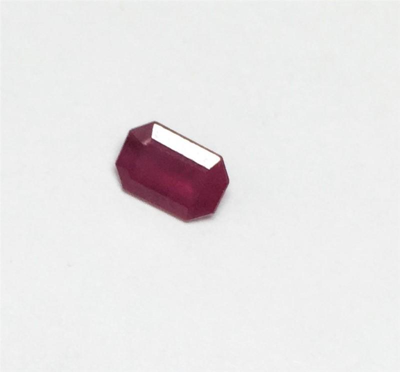 0.62ct Emerald Cut Ruby: 0.62ct Emerald Cut Ruby Dimension 6x4.1x2.5 #R-132