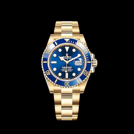 Rolex YG Submariner 41MM Model #126618LB: Rolex YG Submariner 41MM Model #126618LB Bracelet : oyster Dial : BLUE #J871