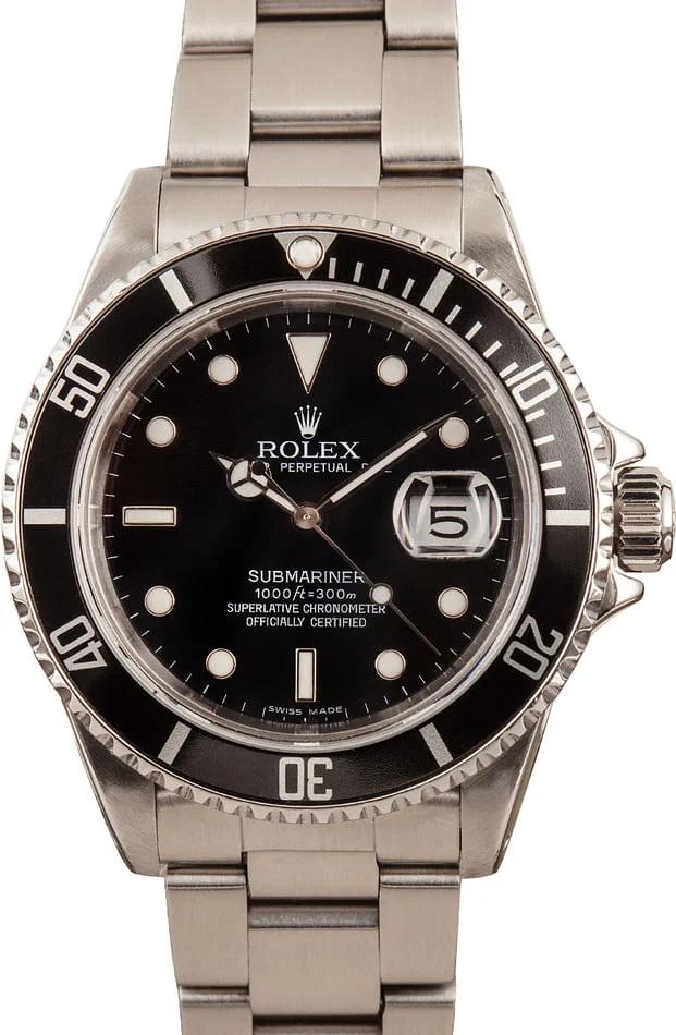 Pre-owned Rolex Submariner 16610: Pre-owned Rolex Submariner 16610 Serial / Year - Random #B140304x