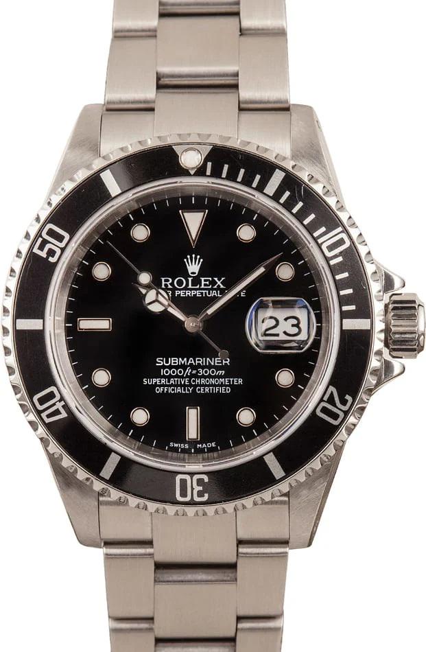 Pre-owned Rolex Submariner 16610: Pre-owned Rolex Submariner 16610 Serial / Year - Random #B139934x