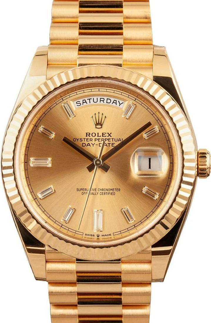 Pre-owned Rolex Day-Date II President 228238: Pre-owned Rolex Day-Date II President 228238 SKU #B-12480 Every watch comes with a Quality testing and authentic report Certificate issued by the industry's leading independent authority on watch auth