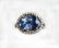 BLUE SAPPHIRE OVAL 4.21CT, 14K W/G RING 5.26GRAM /