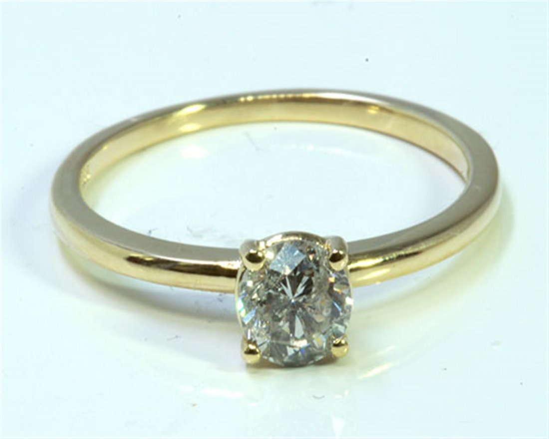 Diamond 0.48 ct Ring 14Kt Yellow Gold 1.45 gr: Diamond 0.48 ct Ring 14Kt Yellow Gold 1.45 gr GVK2/13/15(20)