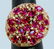 14K ROSE GOLD RING 11.12GRAM DIAMOND 0.81CT RUBY 7.10CT - 2