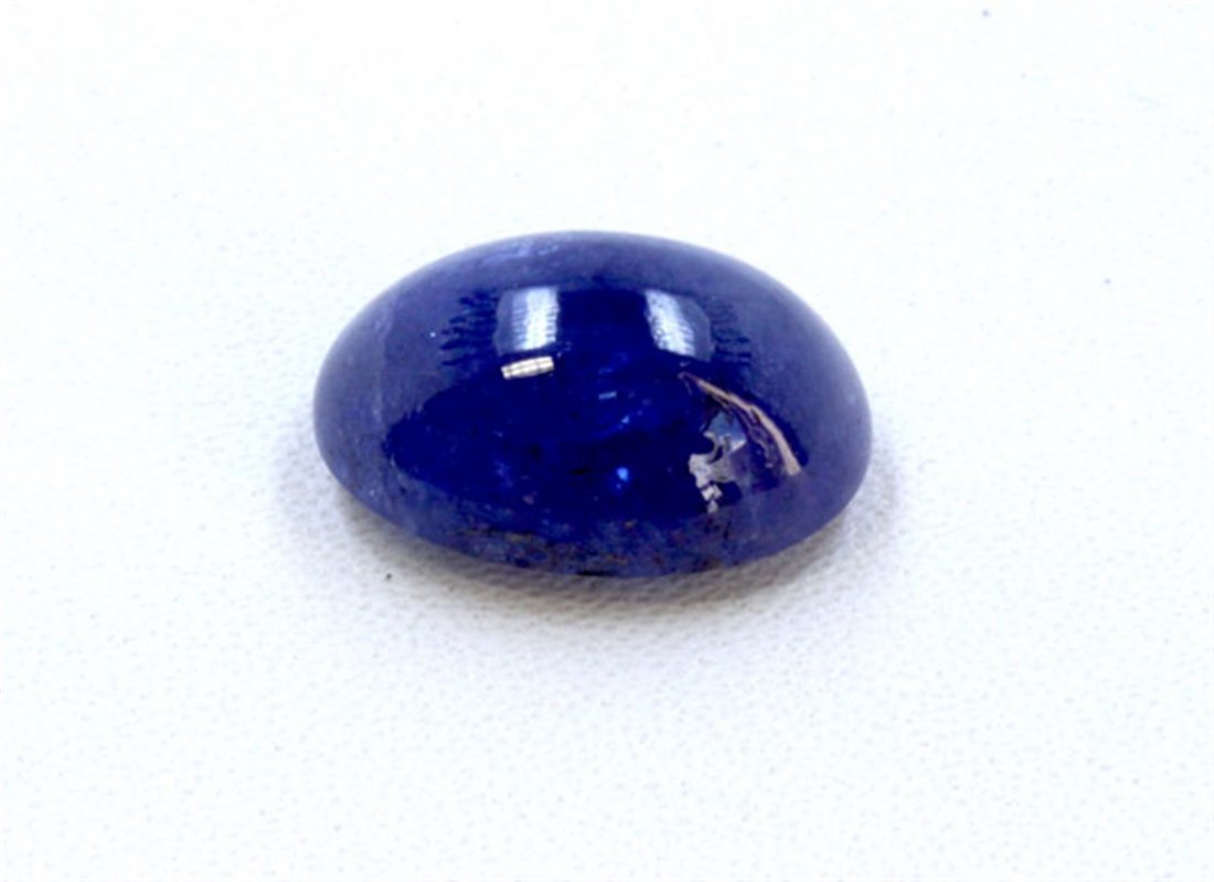 15 ct & up Cabuchon Tanzanite Oval Shaped Loose Stone: 15 ct & up Cabuchon Tanzanite Oval Shaped Loose Stone