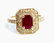 Natural Ruby 1.10ct / Diamond 0.35ct / 14K Rose Gold