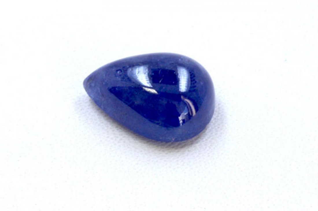 15 ct & up Cabuchon Tanzanite Pear Shaped Loose Stone: 15 ct & up Cabuchon Tanzanite Pear Shaped Loose Stone