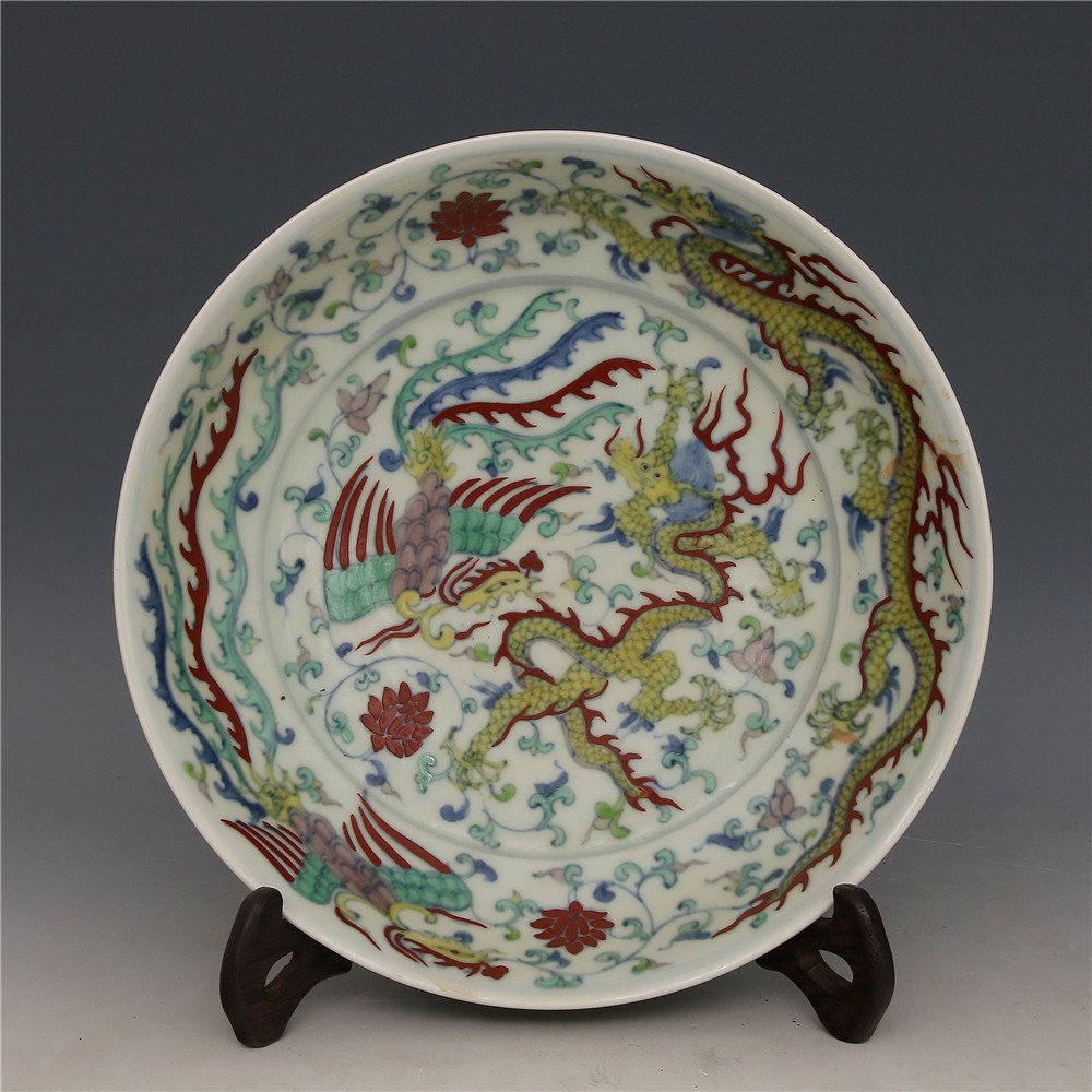 Chinese Doucai Porcelain Plate,Ming chenghua (1 of 5)