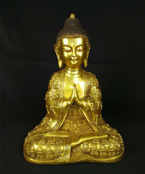 Chinese Ming Bronze Buddha Figure (1 of 9)