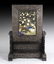 Chinese Zitan Wood Jade Inlaid "Phoenix" Table Scree