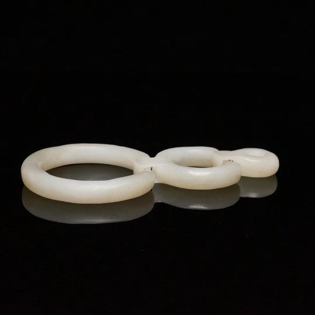 Chinese Han Dynasty Jade Three Ring (1 of 5)