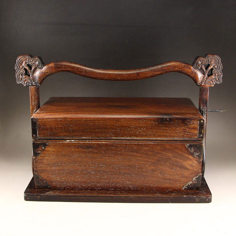 Chinese Four Section Huanghuali Wood Lunch Box (1 of 8)