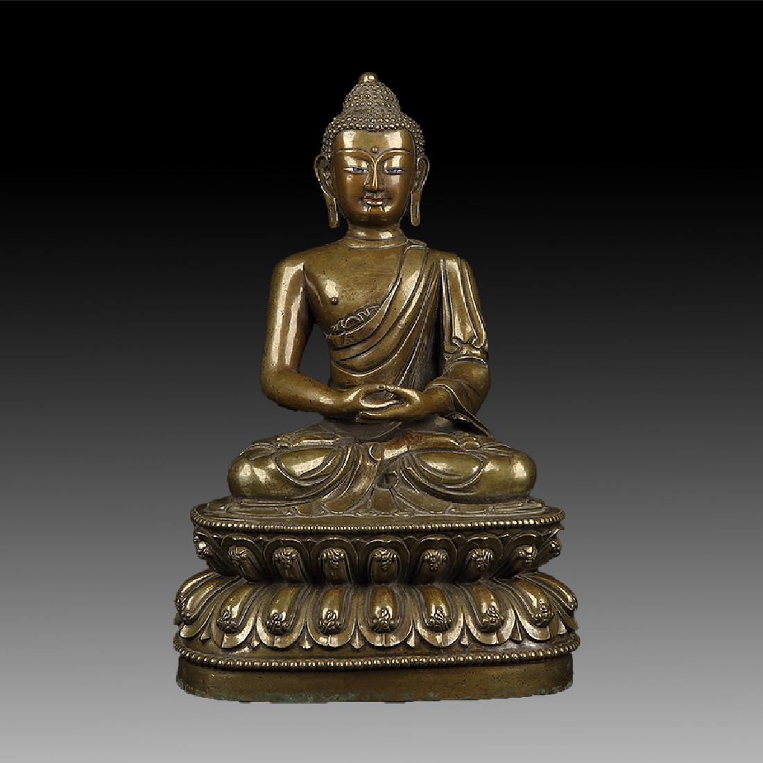 Chinese Qing Dynasty  Tibetan Bronze Buddha (1 of 6)