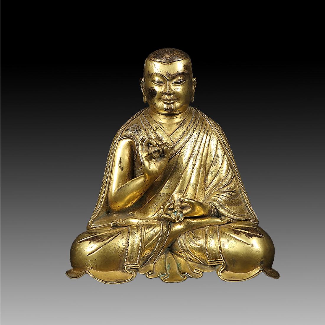 Chinese Qing Dynasty Tibetan Bronze Buddha (1 of 6)