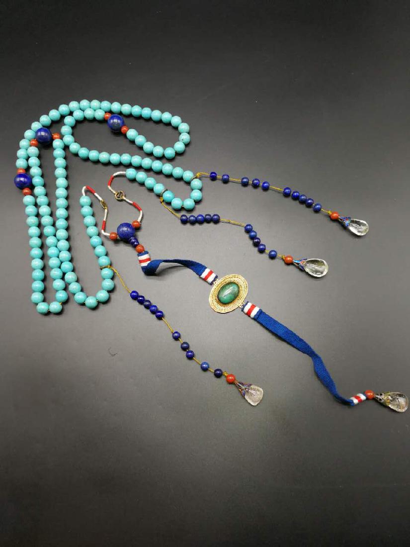 Chinese Turquoise Court Necklace (1 of 8)
