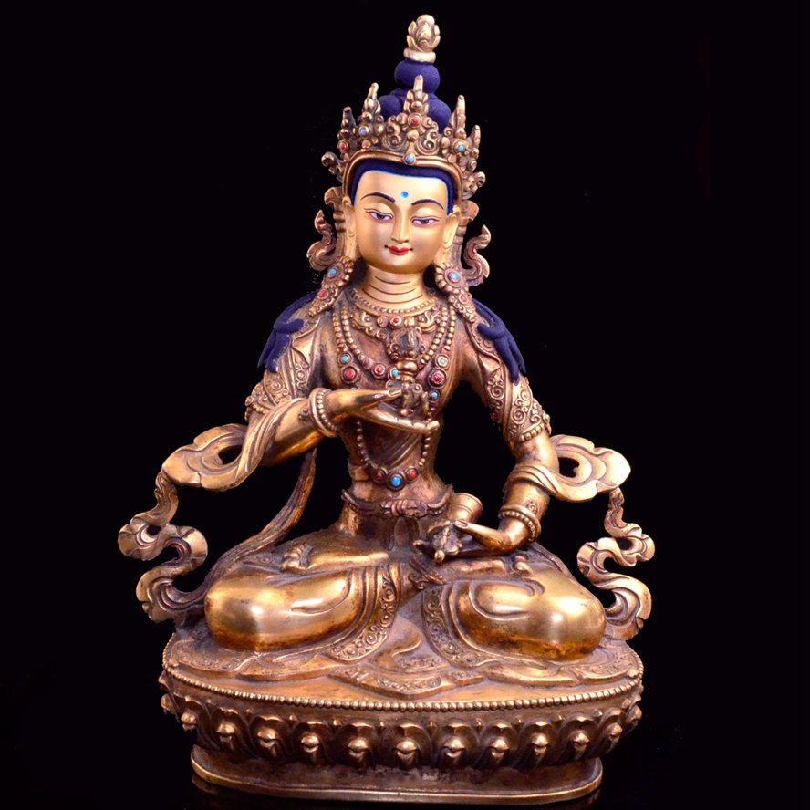 Chinese Ming Style Gilt Bronze Seated Buddha (1 of 1)