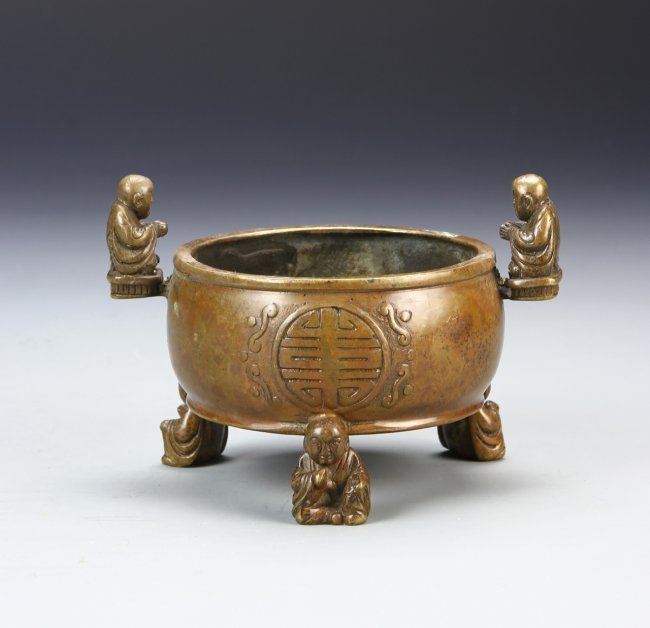 Chinese Bronze Censor (1 of 4)