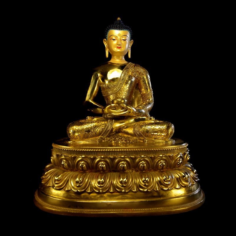 Chinese bronze buddha (1 of 4)