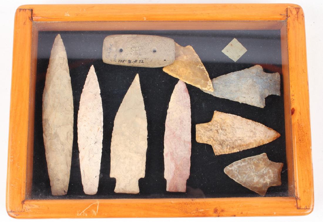 8 ARROWHEADS AND GORGET (1 of 3)