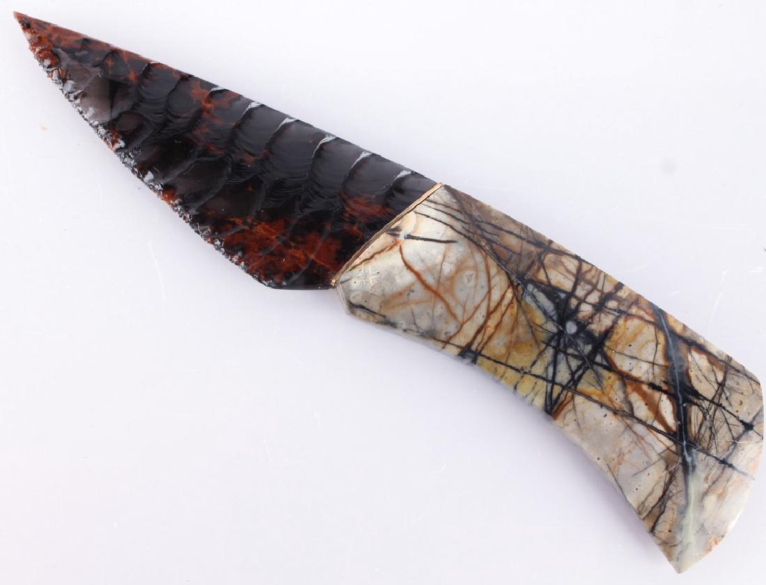 HANDCRAFTED DALE CANNON OBSIDIAN BLADE KNIFE (1 of 2)