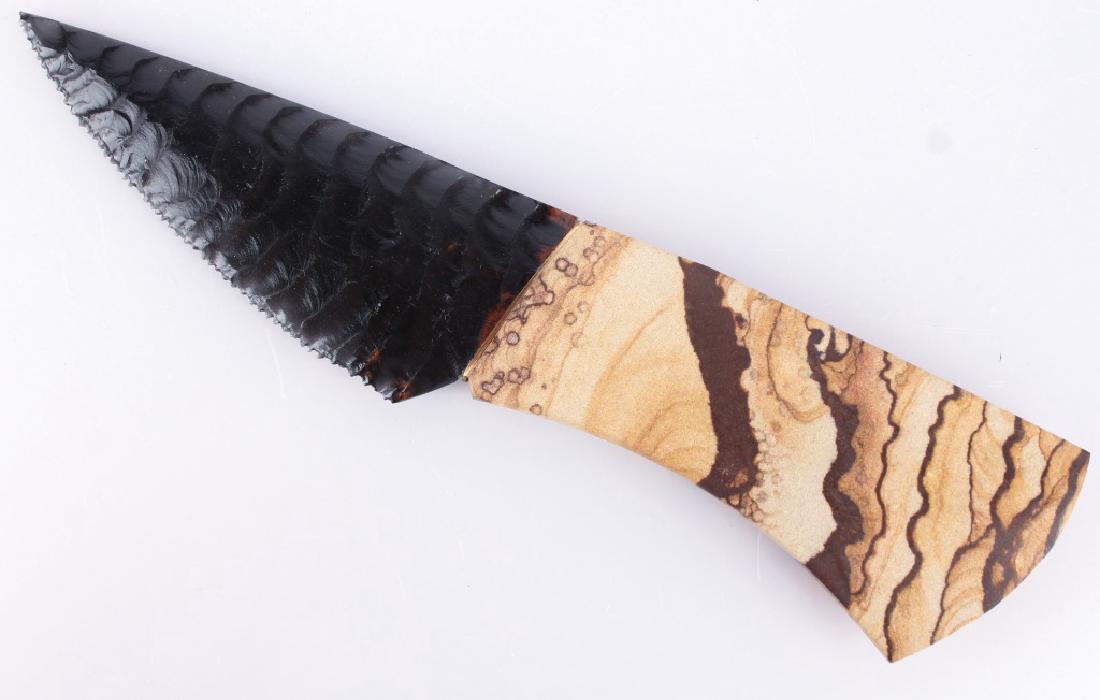 HANDCRAFTED DALE CANNON OBSIDIAN BLADE KNIFE (1 of 2)