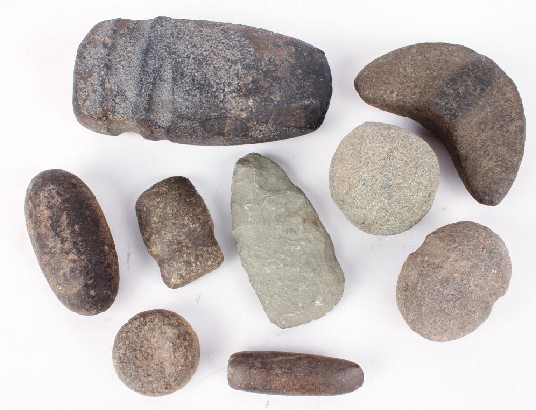 10 AMERICAN INDIAN OHIO STONE TOOLS (1 of 3)