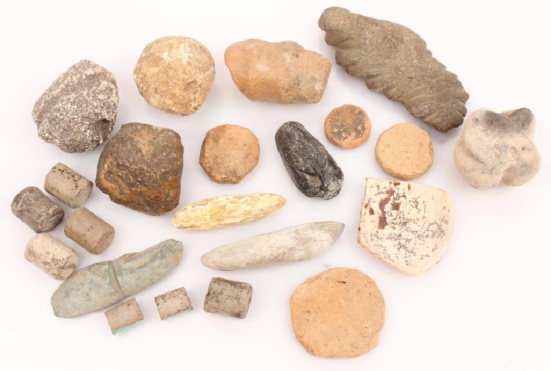 AMERICAN INDIAN FLORIDA COOKING STONE TOOLS ETC. (1 of 5)