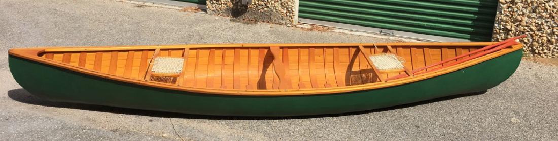 HAND-CRAFTED LIGHTWEIGHT CANOE CEDAR & FIBERGLASS (1 of 6)