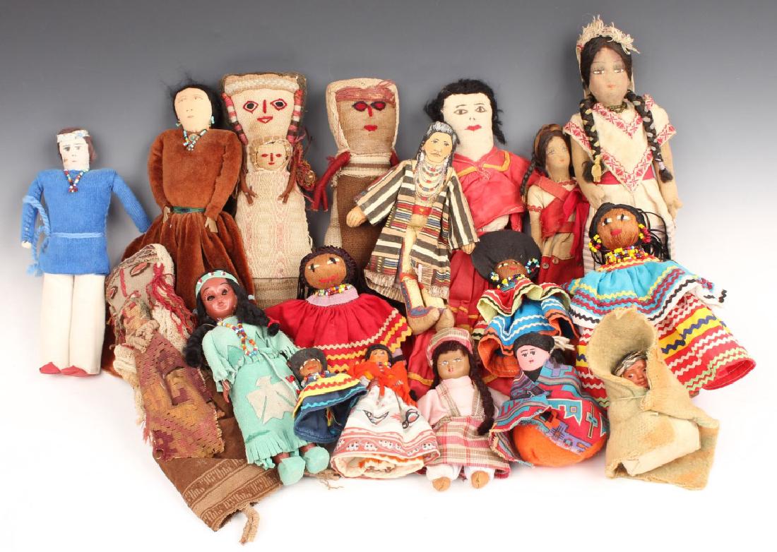 MIXED AMERICAN INDIAN DOLLS (1 of 7)