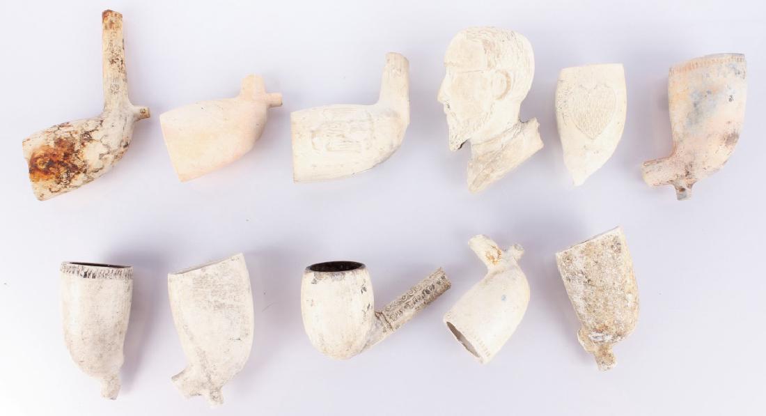 11 19TH C. KAOLIN PIPE FRAGMENTS (1 of 4)
