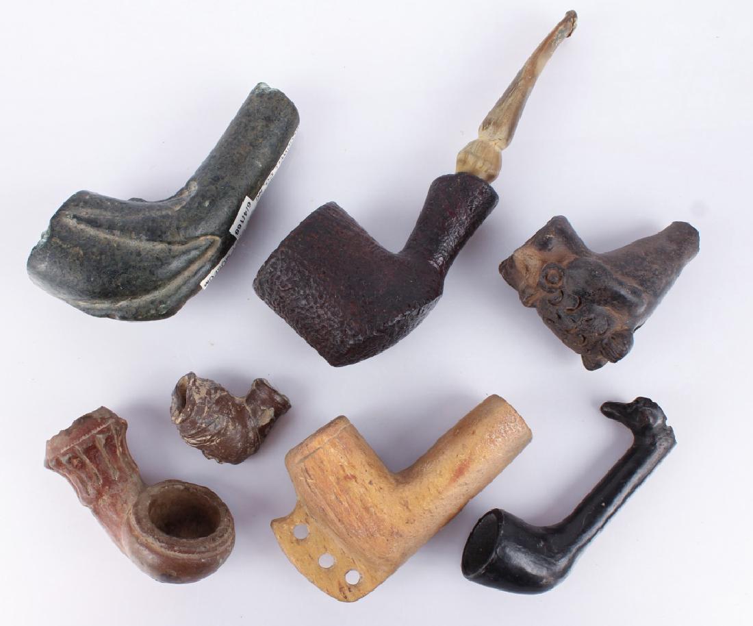 7 19TH C. MIXED PIPES & PIPE FRAGMENTS (1 of 3)