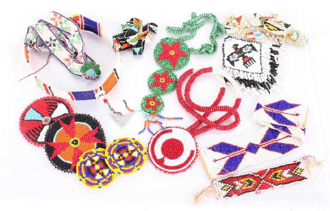 NATIVE AMERICAN BEADWORK PIECES (1 of 5)