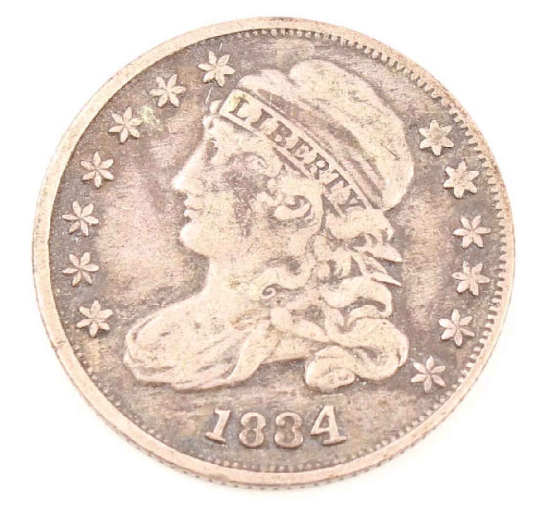 1834 UNITED STATES CAPPED BUST DIME 10C (1 of 2)