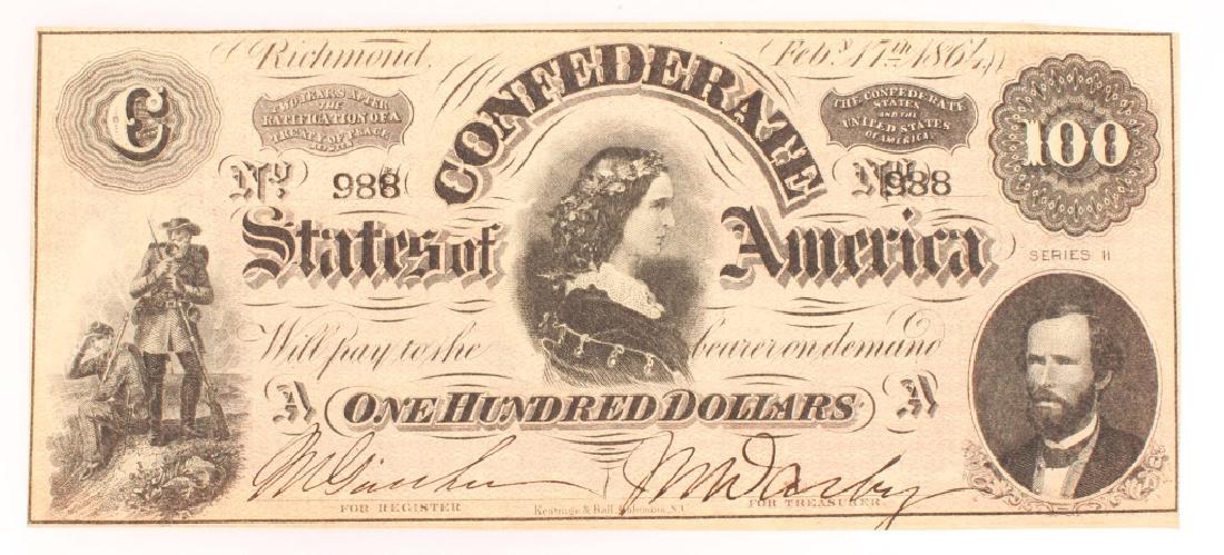 $100 CONFEDERATE STATES OF AMERICA RICHMOND NOTE (1 of 5)