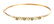 LADIES 10K YELLOW GOLD DIAMOND & EMERALD BRACELET