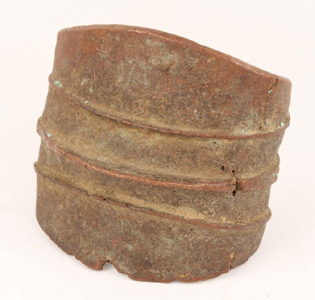 LARGE HEAVY AFRICAN BRONZE MANILLA CHIEF BRACELET (1 of 2)