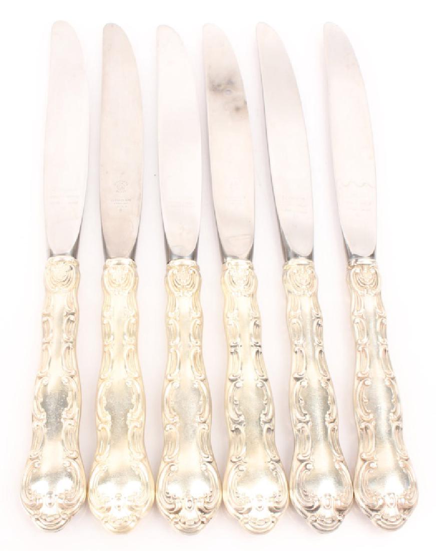 GORHAM STRASBOURG STERLING SILVER DINNER KNIVES (1 of 3)