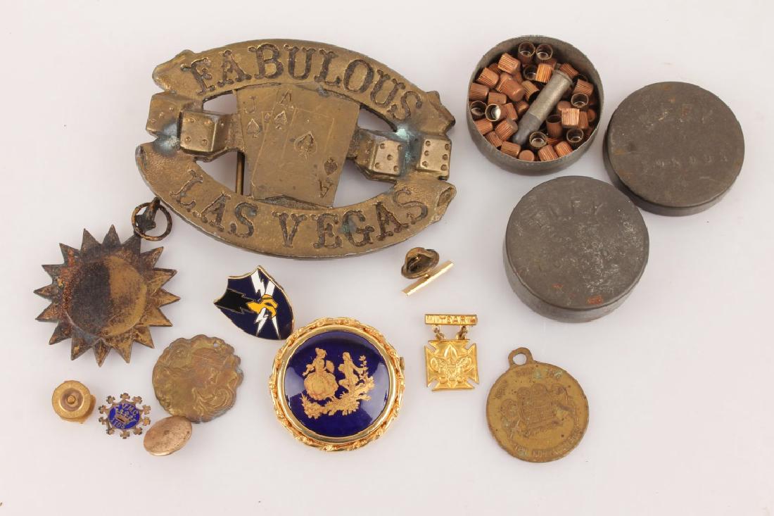 ELEY PERCUSSION CAP TINS PINS TOKENS & MORE (1 of 3)