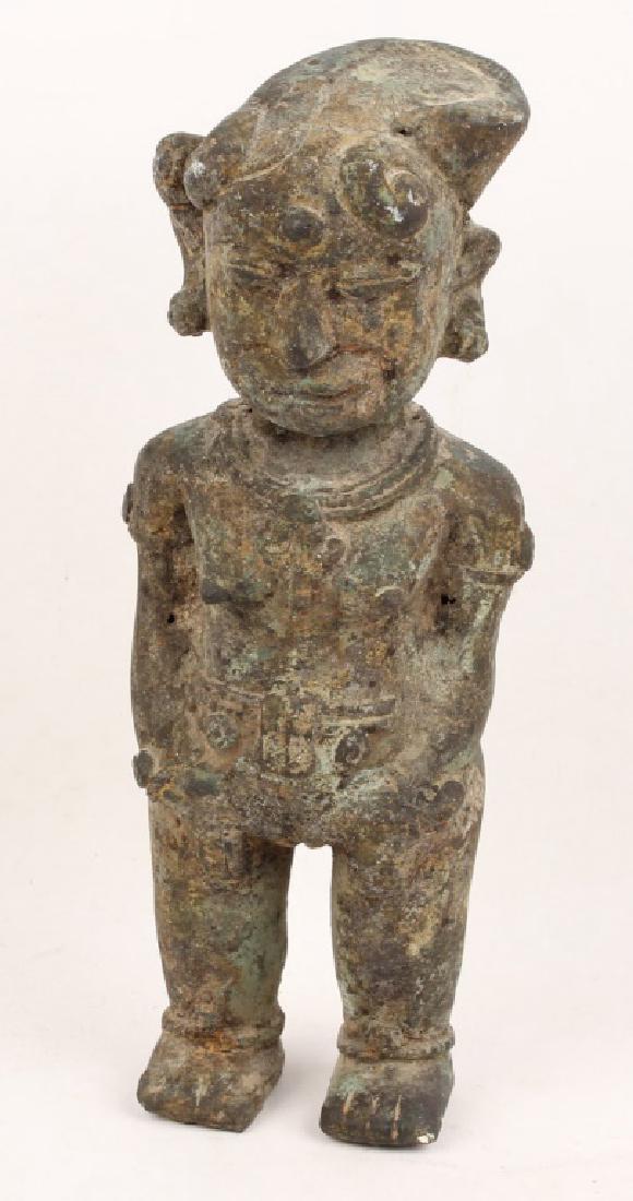 PRE-COLUMBIAN METAL EFFIGY STATUE (1 of 4)