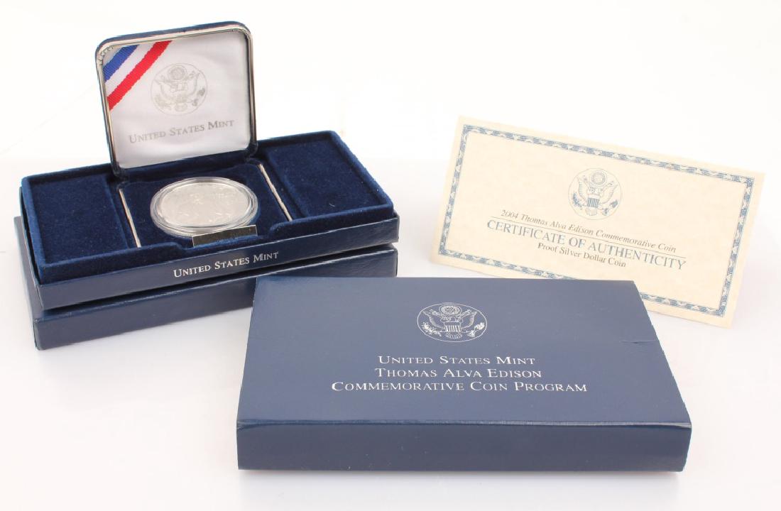 U.S. MINT THOMAS ALVA EDISON COMMEMORATIVE COIN (1 of 3)