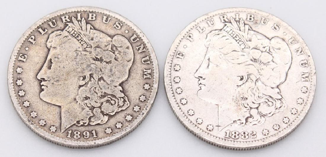 2 NEW ORLEANS MINT MORGAN SILVER DOLLARS (1 of 2)