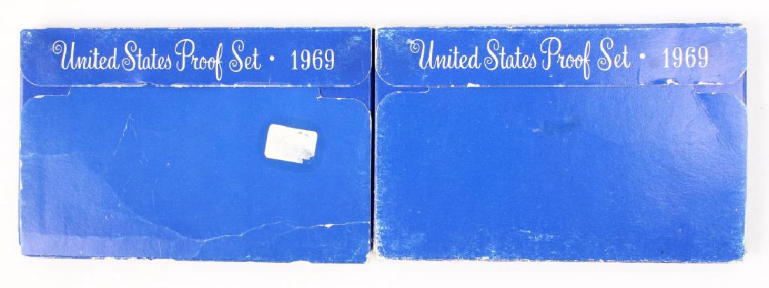 2 UNITED STATES MINT SILVER PROOF SETS 1969 (1 of 3)
