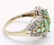 LADIES 10K YELLOW GOLD PERIDOT & DIAMOND RING - 2