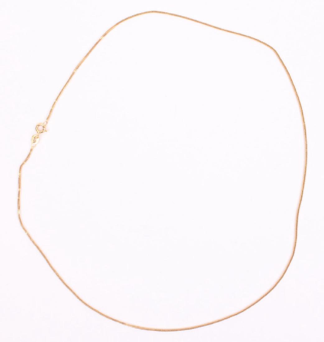 14K YELLOW GOLD FOXTAIL CHAIN LINK NECKLACE (1 of 2)