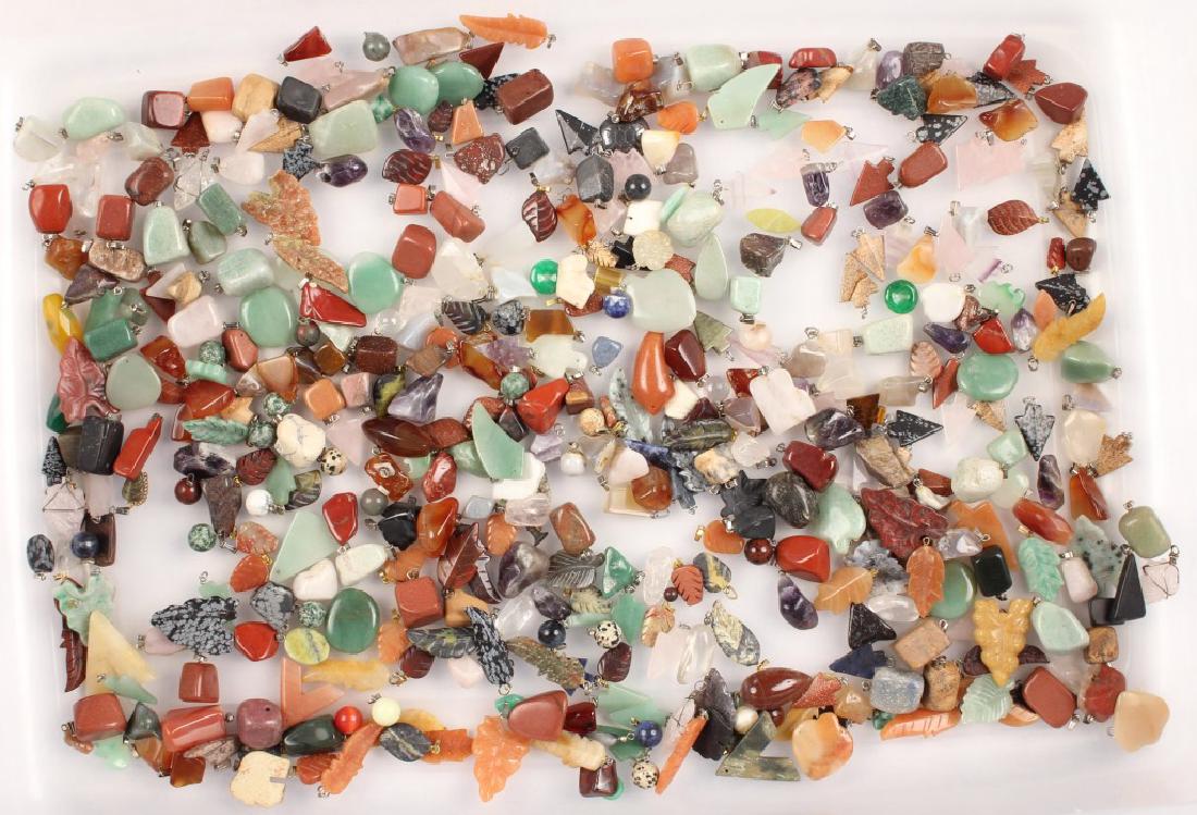 JEWELRY MAKING SEMI PRECIOUS STONE PENDANTS 4.5 LB (1 of 8)
