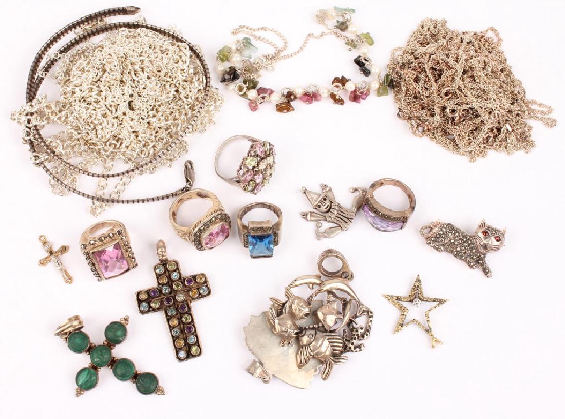STERLING SILVER JEWELRY AND CHAINS (1 of 7)