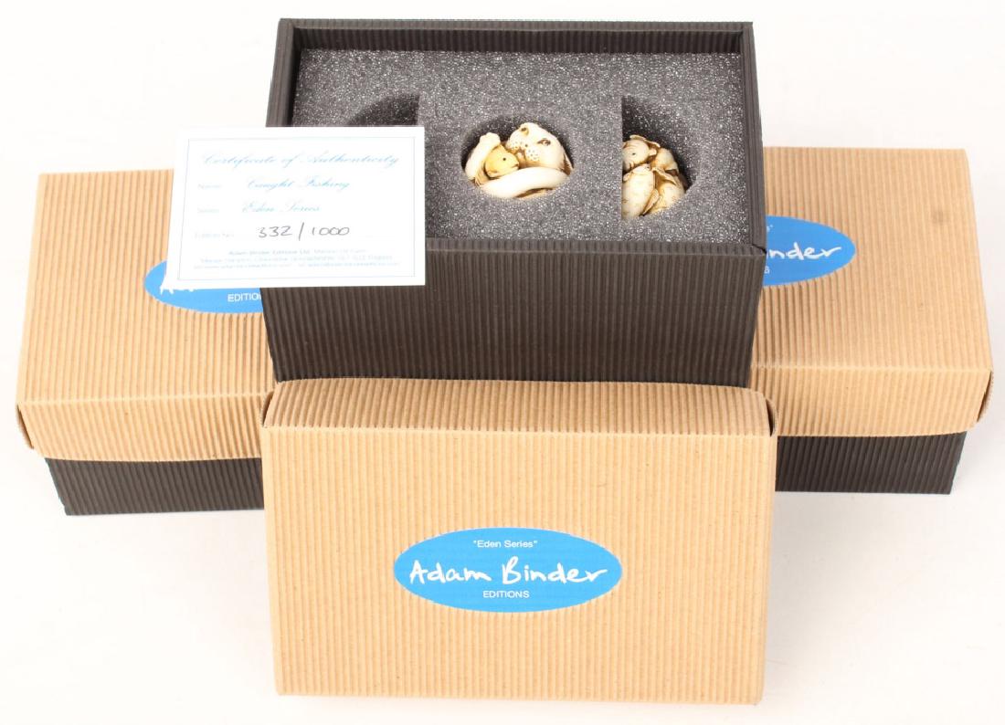 3 ADAM BINDER CAUGHT FISHING EDEN SERIES FIGURINES (1 of 3)